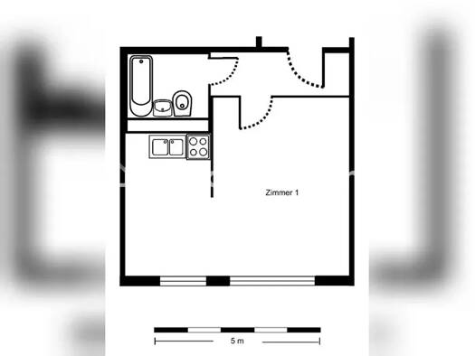 Wohnung zur Miete nur mit Wohnberechtigungsschein Tauschwohnung 281 € 1 Zimmer 32,6 m² 4. Geschoss Französisch Buchholz Berlin 13053
