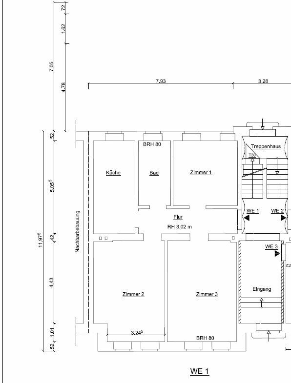 Wohnung zur Miete 950 € 3 Zimmer 85 m²<br/>Wohnfläche 01.02.2025<br/>Verfügbarkeit Johannesvorstadt Erfurt 99086