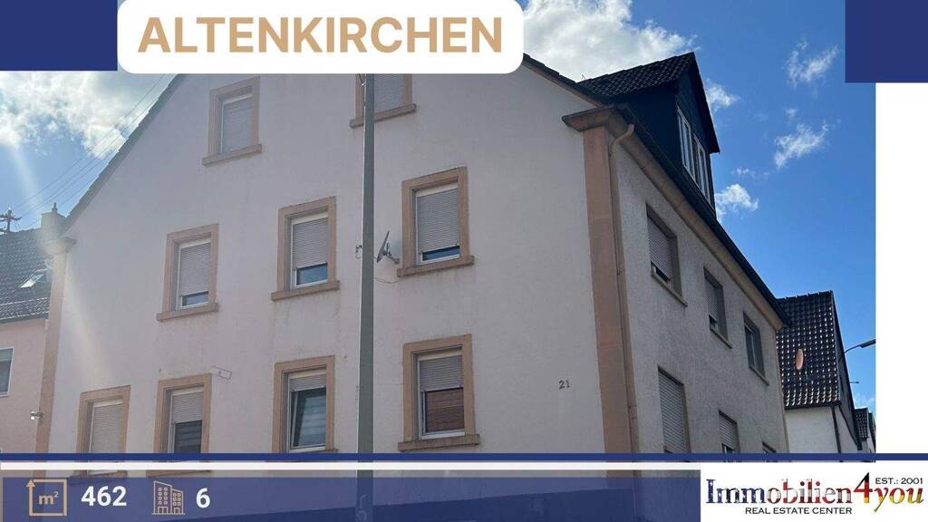 Mehrfamilienhaus zum Kauf als Kapitalanlage geeignet 295.000 € 500 m² 438 m² Grundstück Altenkirchen 66903