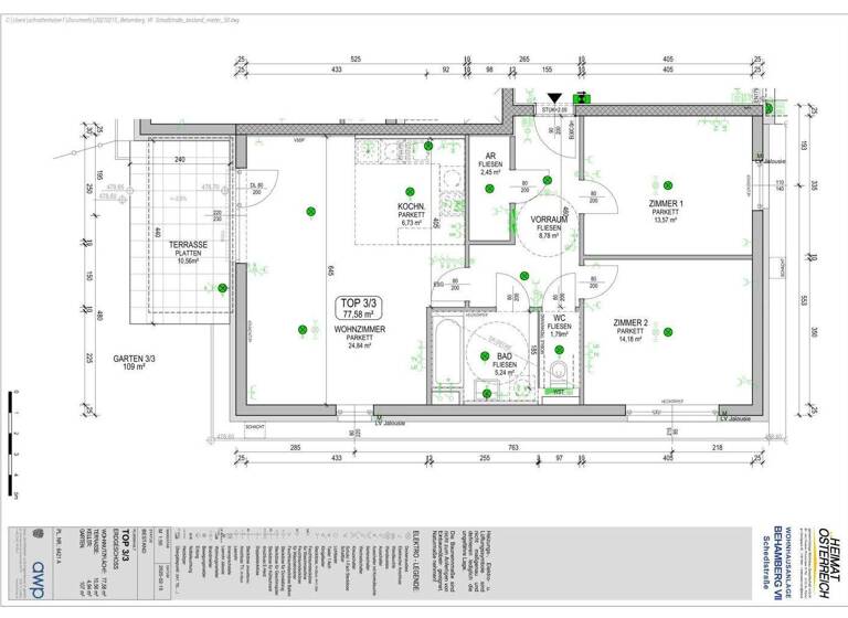 Wohnung zur Miete 967 € 3 Zimmer 77,6 m² EG Schedlstraße Behamberg 4441