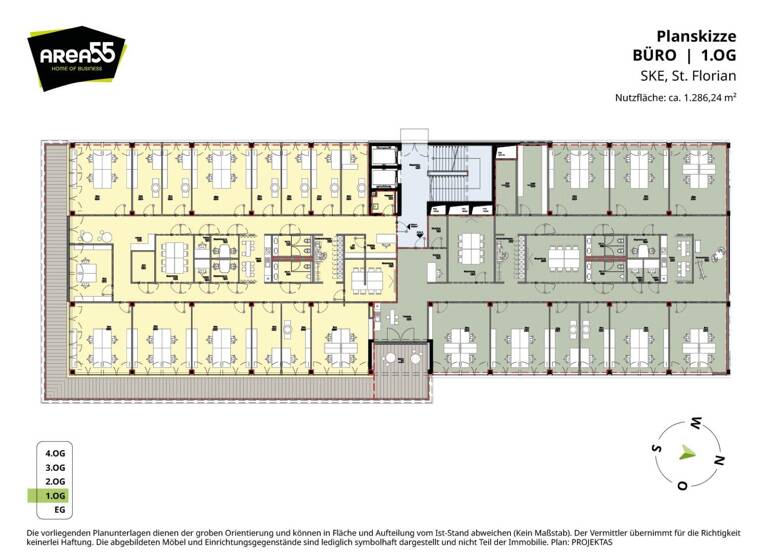 Bürogebäude zur Miete 15.432 € 1.286,2 m² Bürofläche Frischeisstrasse 11 St. Florian 4490