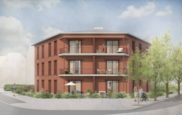 Wohnung zum Kauf - Neubau 392.000 € 3,5 Zimmer 72,6 m² 1. Geschoss Stentzlerstr. 1 Wiederitzsch Leipzig 04158
