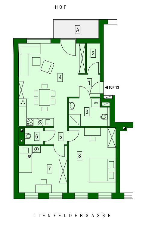 Wohnung zum Kauf 508.900 € 3 Zimmer 69,3 m²<br/>Wohnfläche 4.<br/>Geschoss Wien 1160