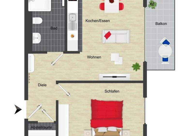 Wohnung zum Kauf - Erstbezug provisionsfrei 229.000 € 2 Zimmer 51,3 m² Wittler Straße 19 Schloß Neuhaus Paderborn / Schloß Neuhaus 33104