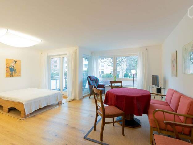 Studio zur Miete Wohnen auf Zeit 1.750 € 1 Zimmer 46 m² frei ab 22.03.2026 Harvestehude Hamburg 20144