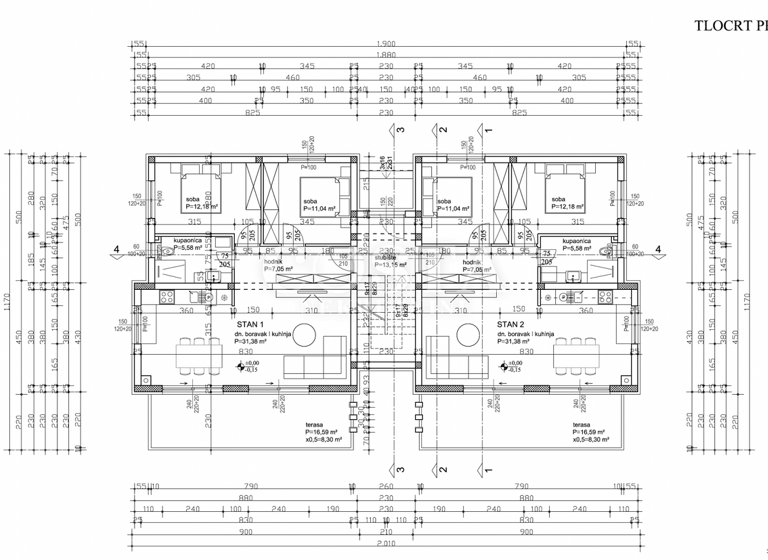 Wohnung zum Kauf 290.000 € 3 Zimmer Sukosan 23206