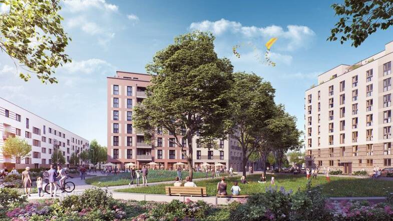 Wohnung zur Miete 1.669 € 3 Zimmer 86,3 m² 3. Geschoss frei ab 16.07.2025 Meta-Gadesmann-Straße 19 Gallus Frankfurt-Gallus 60326