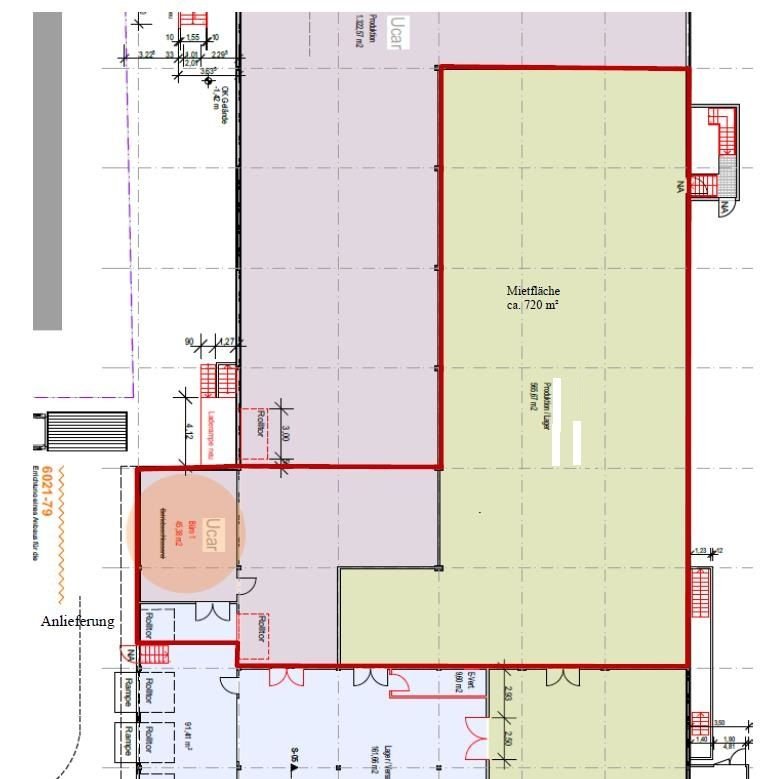 Halle/Industriefläche zur Miete 4.500 € 710 m²<br/>Lagerfläche Langwasser - Südost Nürnberg 90471