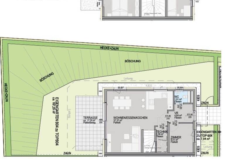 Reihenmittelhaus zum Kauf - Erstbezug provisionsfrei 756.200 € 5 Zimmer 108,2 m² Waltendorfer Hauptstraße Waltendorf Graz 8010