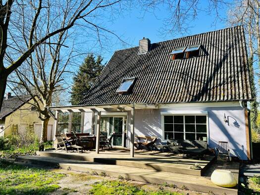 Einfamilienhaus zum Kauf 449.000 € 7 Zimmer 154,2 m² 6.689 m² Grundstück Alter Mühlenweg 48 Hemsbünde Hemsbünde 27386