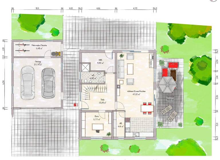 Einfamilienhaus zum Kauf 495.000 € 6 Zimmer 220 m² 949 m² Grundstück frei ab sofort Geusfeld Rauhenebrach 96181