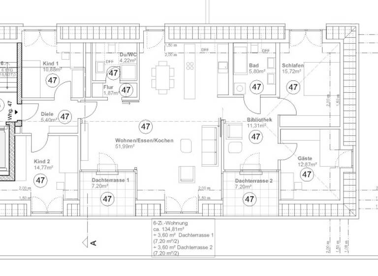 Wohnung zur Miete 1.800 € 5 Zimmer 142 m²<br/>Wohnfläche Dachgeschoss, 5.<br/>Geschoss Nibelungenplatz 6 Gleißhammer Nürnberg 90461