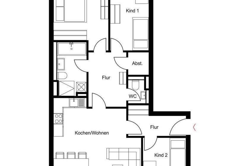 Wohnung zur Miete 1.765 € 4 Zimmer 109 m² 5. Geschoss Elsa-Neumann-Straße 9 Siemensstadt Berlin 13629