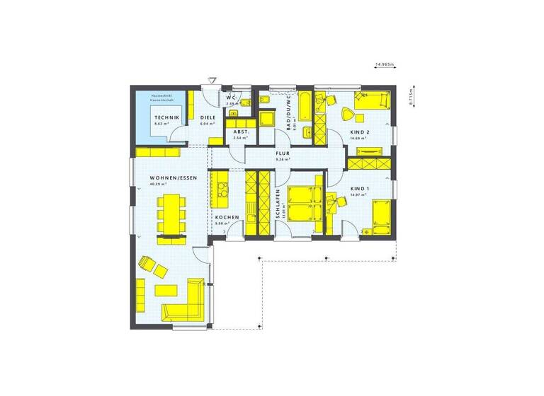 Bungalow zum Kauf 556.881 € 3 Zimmer 110 m² 710 m² Grundstück Arnstein 97450