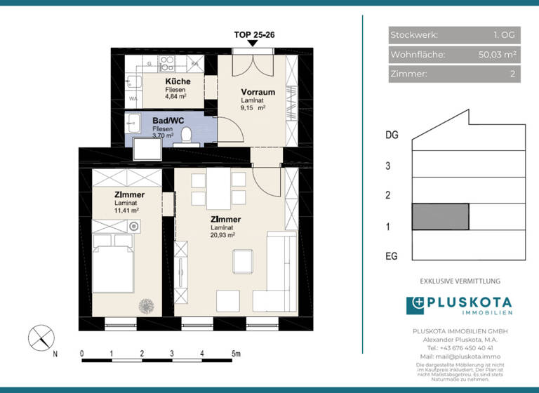 Wohnung zum Kauf 199.000 € 2 Zimmer 50 m² 1. Geschoss Wien 1140