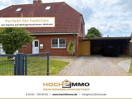 Doppelhaushälfte zum Kauf provisionsfrei 399.900 € 4,5 Zimmer 115 m² 709 m² Grundstück frei ab 01.10.2026 Hauptstraße 1 d Harmsdorf Harmsdorf 23738