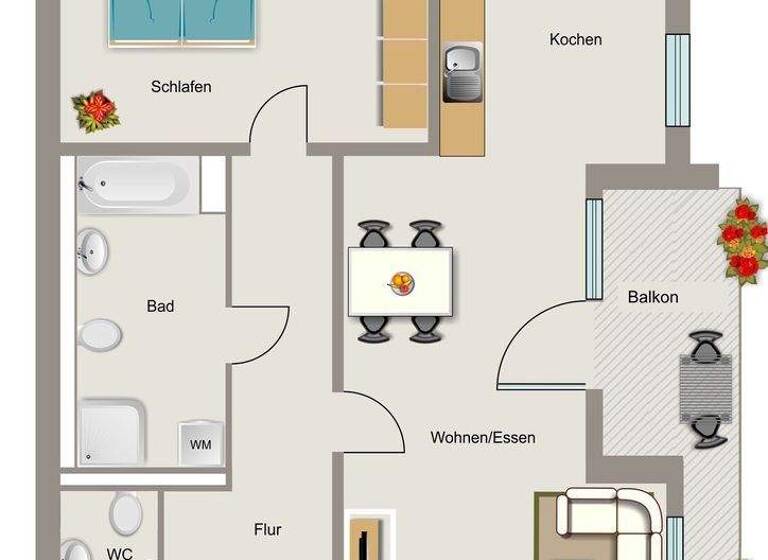 Wohnung zur Miete - Erstbezug 1.017 € 2 Zimmer 75,3 m² 2. Geschoss frei ab 01.08.2026 Großer Einberg 4 Wiemelhausen Bochum 44789