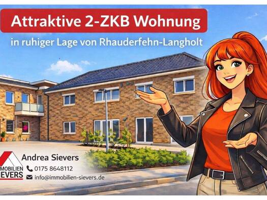 Wohnung zur Miete 760 € 1,5 Zimmer 74 m² frei ab sofort Langholt Rhauderfehn 26817
