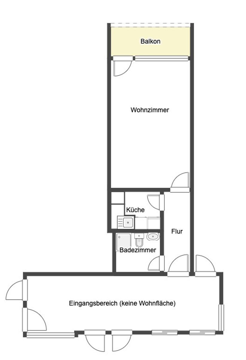 Immobilie zum Kauf als Kapitalanlage geeignet 79.000 € 1 Zimmer 32,6 m²<br/>Fläche Saurer Wasen - Dickenhardt Villingen-Schwenningen 78054