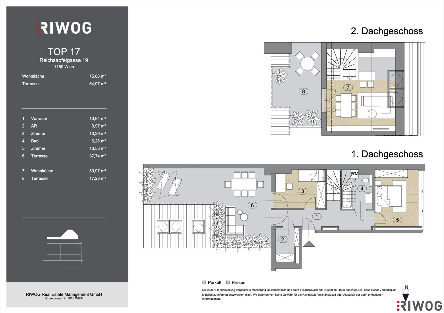 Wohnung zum Kauf 598.241 € 3 Zimmer 75,7 m²<br/>Wohnfläche 4.<br/>Geschoss Wien 1150