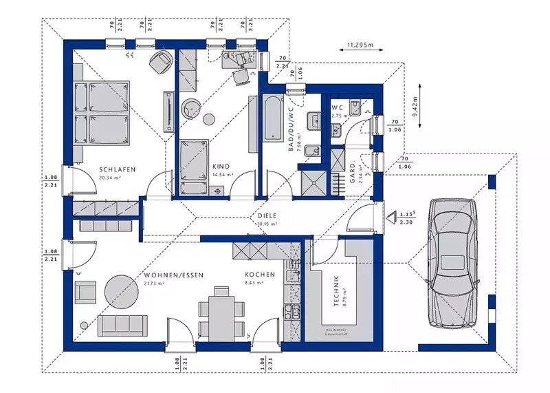 Haus zum Kauf 509.697 € 3 Zimmer 96 m²<br/>Wohnfläche 776 m²<br/>Grundstück Brendlorenzen Bad Neustadt an der Saale 97616