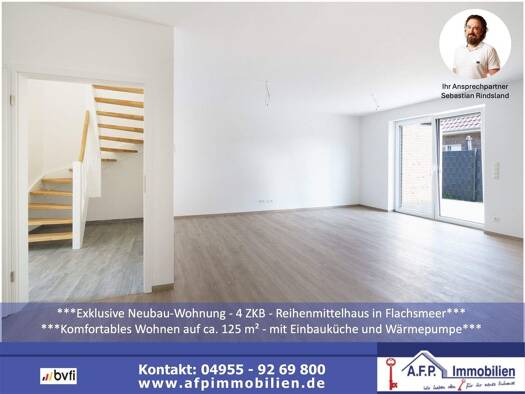 Reihenmittelhaus zur Miete 1.200 € 4 Zimmer 125 m² 400 m² Grundstück frei ab sofort Steenfelde Westoverledingen 26810