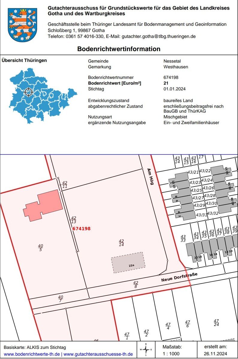 Lagerhalle zum Kauf 210.000 € 315 m²<br/>Lagerfläche Neue Dorfstr. 22a Nessetal 99869