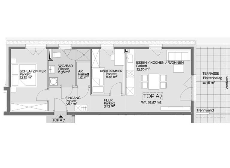Wohnung zum Kauf - Erstbezug 236.000 € 3 Zimmer 62,6 m² EG Admonter Straße 21 Liezen 8940