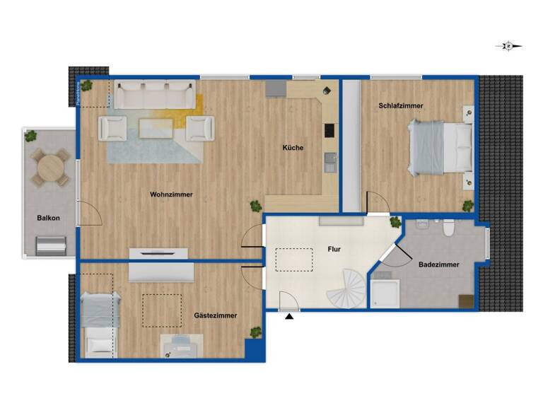 Maisonette zum Kauf 355.000 € 4 Zimmer 62 m² 2. Geschoss Königsbrunn 86343