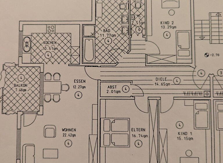 Wohnung zum Kauf provisionsfrei 590.000 € 4 Zimmer 125 m² 1. Geschoss Oftersheim 68723