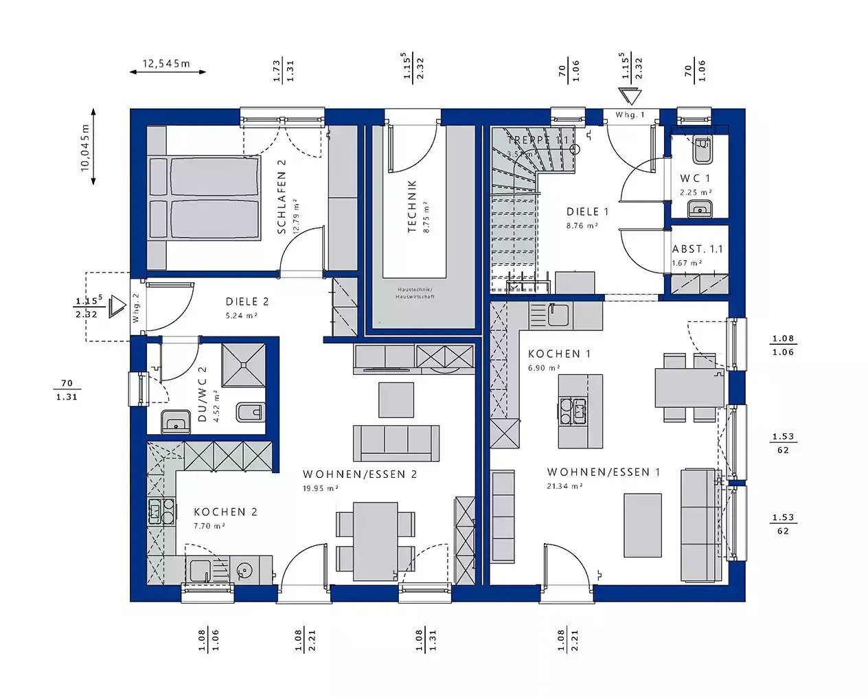 Haus zum Kauf 611.457 € 6 Zimmer 207 m²<br/>Wohnfläche 1.225 m²<br/>Grundstück Kleineibstadt Großeibstadt 97633