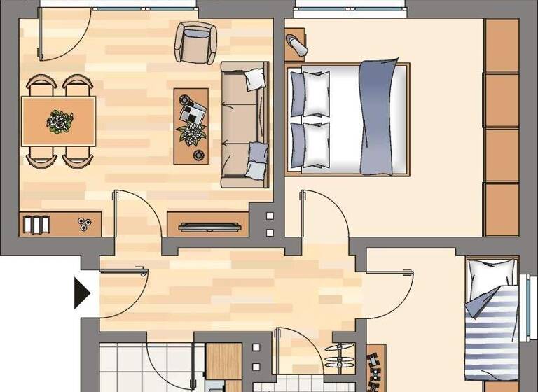 Wohnung zur Miete 519 € 3,5 Zimmer 57,8 m² 1. Geschoss frei ab 01.05.2026 Pestalozzistraße 38 Schwerin Castrop-Rauxel 44577