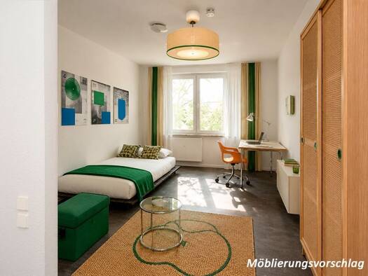 Wohnung zur Miete 228 € 1 Zimmer 24,2 m² 5. Geschoss frei ab sofort Kattowitzer Straße 5 Südstadt Halle (Saale) 06128