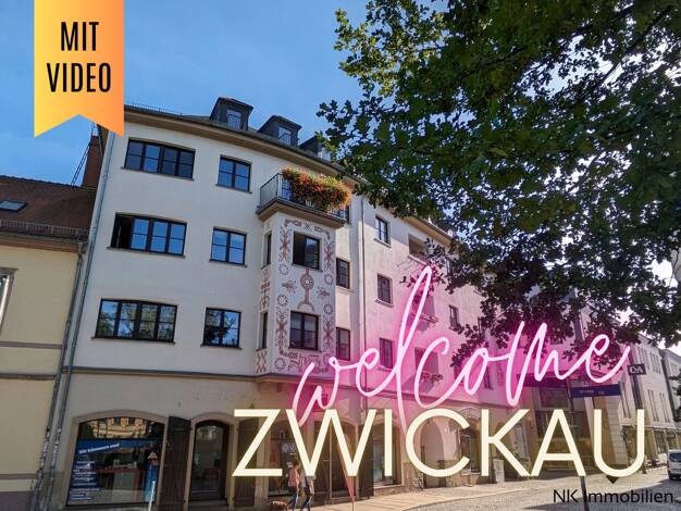 Wohnung zur Miete 560 € 3 Zimmer 88,3 m² 4. Geschoss Schumannpl. 3 Innenstadt Zwickau 08056