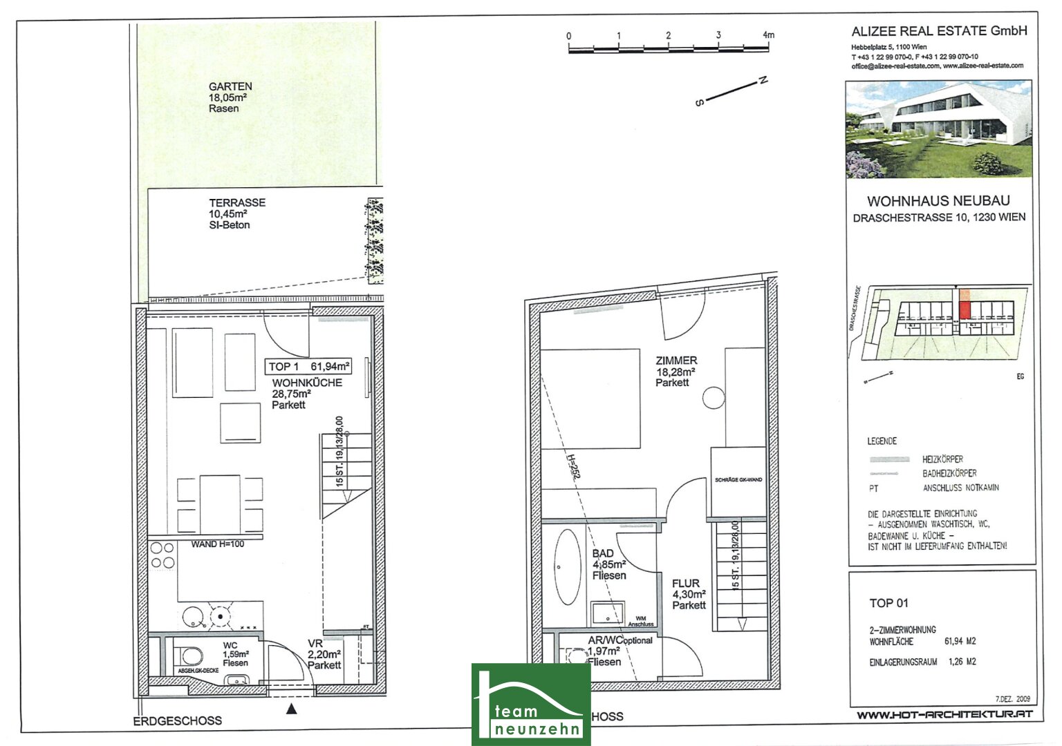 Wohnung zur Miete 820 € 2 Zimmer 62 m²<br/>Wohnfläche EG<br/>Geschoss 01.02.2025<br/>Verfügbarkeit Draschestraße 10 Wien 1230