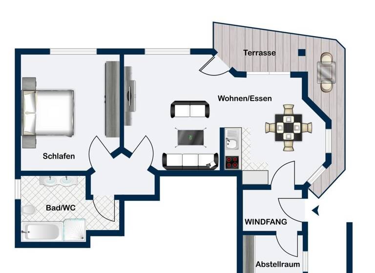 Wohnung zur Miete 525 € 2,5 Zimmer 74,3 m²<br/>Wohnfläche ab sofort<br/>Verfügbarkeit Ederheim Ederheim 86739