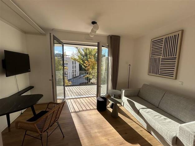 Studio zur Miete - Erstbezug 1.110 € 1 Zimmer 35,8 m² 3. Geschoss frei ab 01.05.2026 Beckumer Straße 17 Tegel Berlin 13507