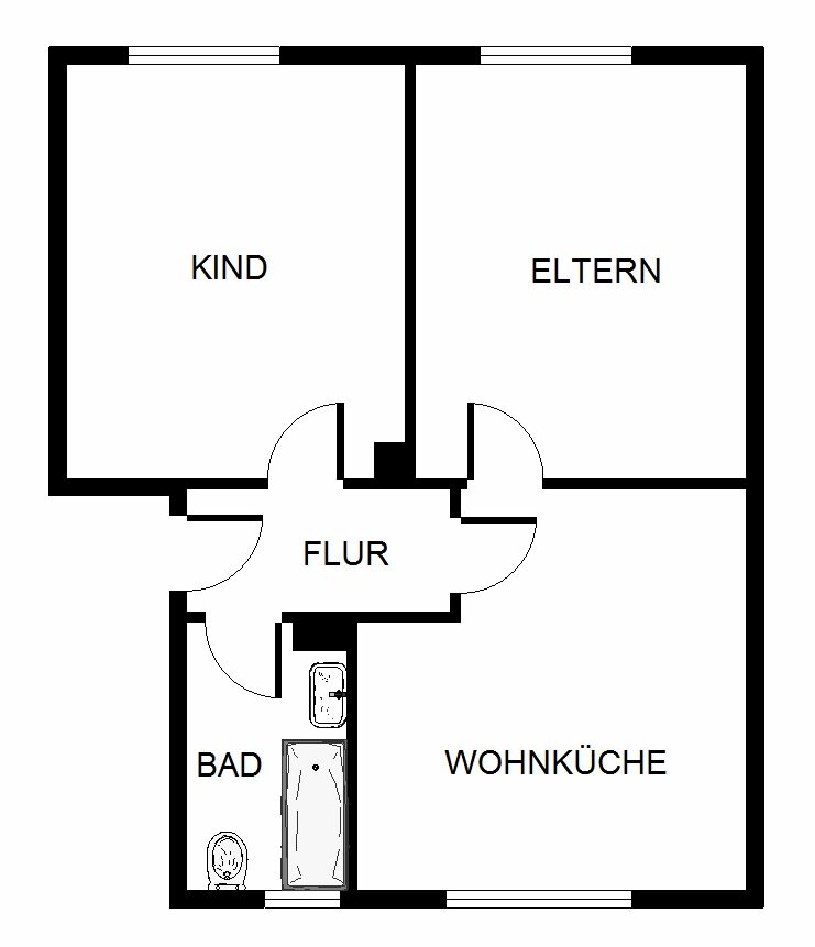 Wohnung zur Miete 419 € 3 Zimmer 51,1 m²<br/>Wohnfläche 1.<br/>Geschoss 09.02.2025<br/>Verfügbarkeit Ebertstraße 47 Mitte Bergkamen 59192