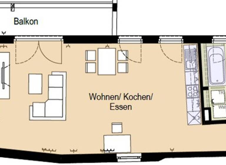 Wohnung zur Miete 1.656 € 2 Zimmer 90,4 m² 2. Geschoss Burgergäßchen 4 Innenstadt Augsburg 86150