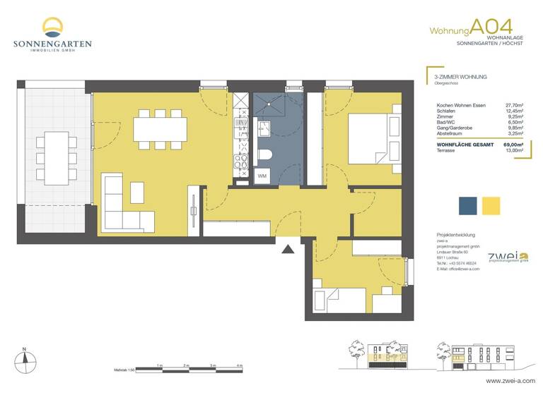Wohnung zum Kauf - Erstbezug 505.000 € 3 Zimmer 70 m² Sonnengarten 26b Höchst 6973
