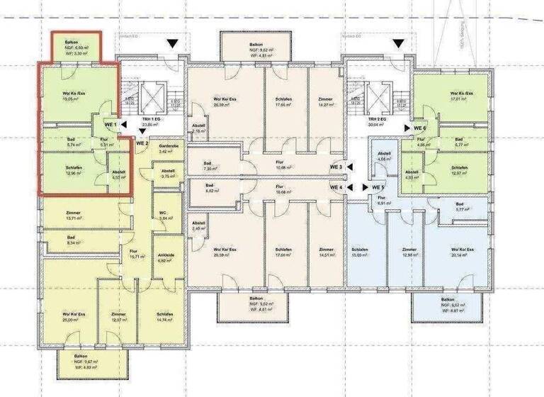Wohnung zum Kauf provisionsfrei als Kapitalanlage geeignet 228.105 € 2 Zimmer 50,7 m² Zeitzer Straße 2 Löbstedt Jena 07743