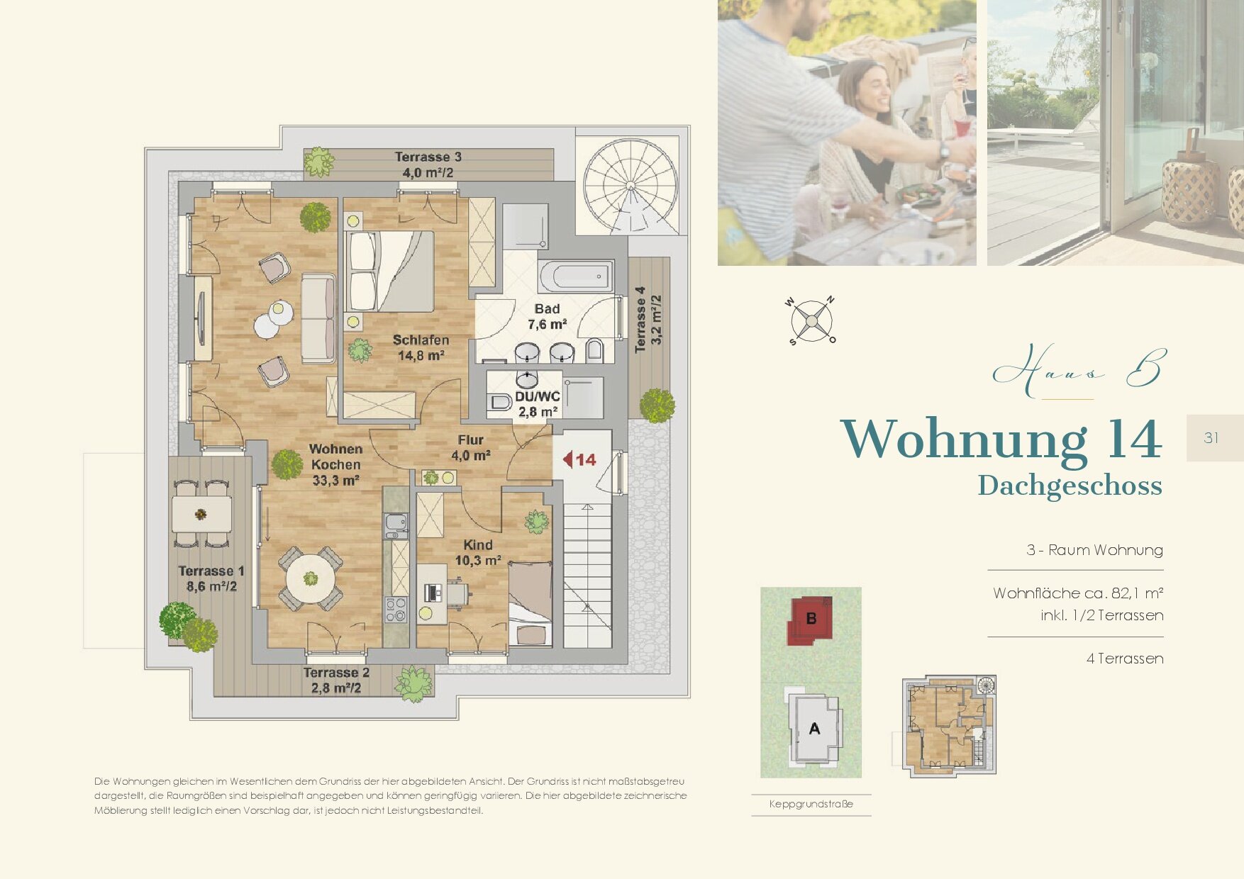 Wohnung zur Miete 1.440 € 3 Zimmer 82,1 m²<br/>Wohnfläche 3.<br/>Geschoss 01.02.2025<br/>Verfügbarkeit Keppgrundstraße 13 Kleinzschachwitz-Nord Dresden 01259