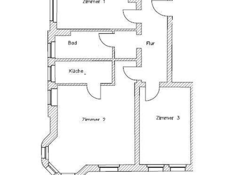 Wohnung zur Miete 1.119 € 3 Zimmer 80 m² 2. Geschoss Pfeilstraße 10 Großzschocher Leipzig 04249