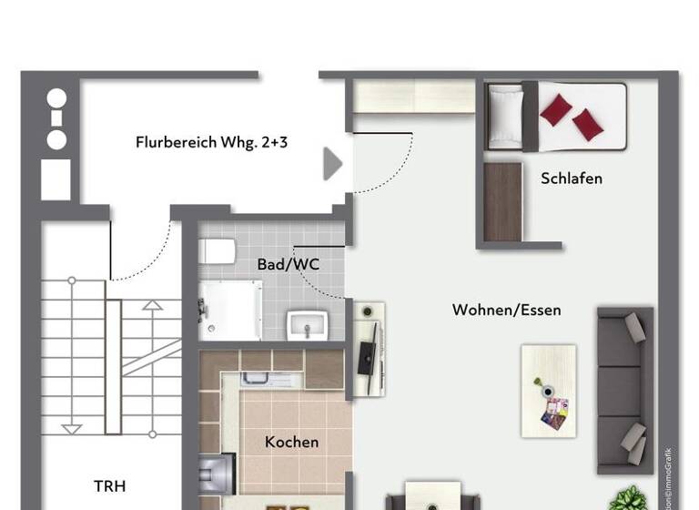 Wohnung zum Kauf 94.000 € 1,5 Zimmer 38 m² 2. Geschoss frei ab sofort Ebingen Albstadt 72458