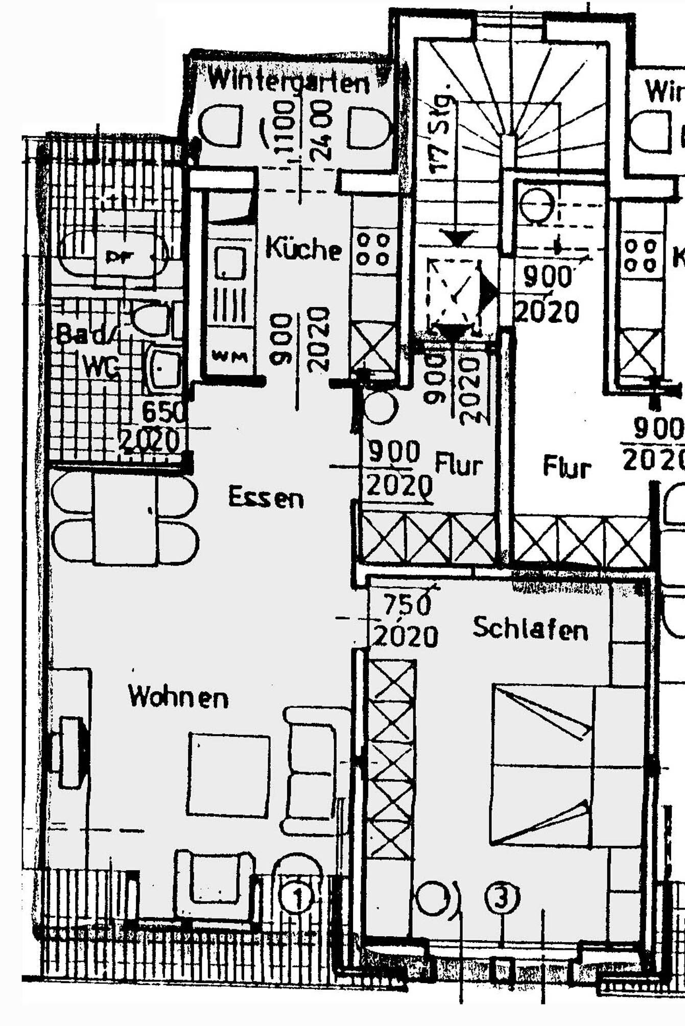 Wohnung zur Miete 325 € 2 Zimmer 55,3 m²<br/>Wohnfläche ab sofort<br/>Verfügbarkeit Dr.-Marie-Elise-Kayser-Str. 13 Mitte - Nord 126 Zwickau 08056