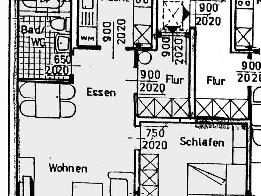 Wohnung zur Miete 325 € 2 Zimmer 55,3 m² frei ab sofort Dr.-Marie-Elise-Kayser-Str. 13 Innenstadt Zwickau 08056