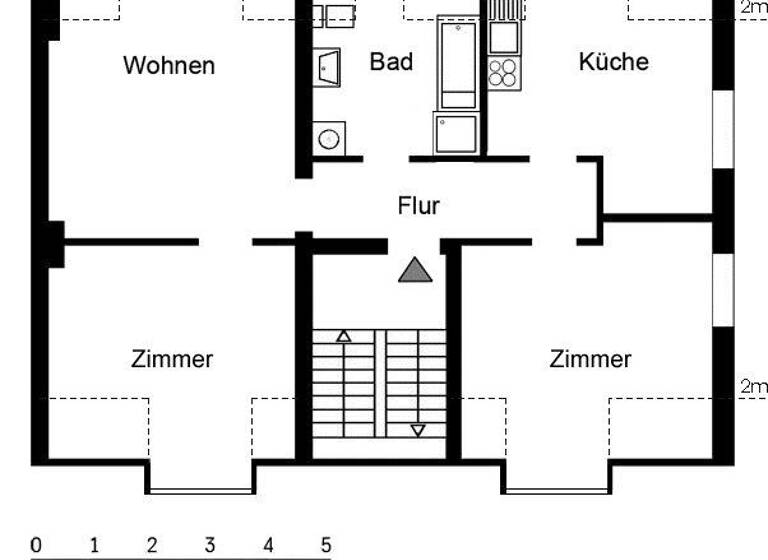 Wohnung zur Miete 713 € 3 Zimmer 78 m² 2. Geschoss Overrathstr. 2 Frohnhausen Essen 45144