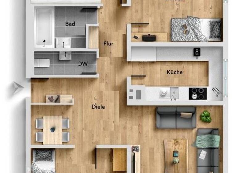 Wohnung zum Kauf 359.000 € 4 Zimmer 84 m² Hoheneck Ludwigsburg 71642