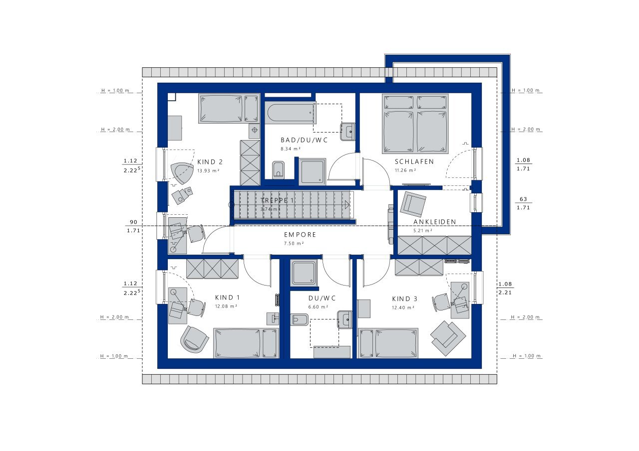 Haus zum Kauf 763.297 € 5,5 Zimmer 164 m²<br/>Wohnfläche 673 m²<br/>Grundstück Niedersprockhövel Sprockhövel 45549