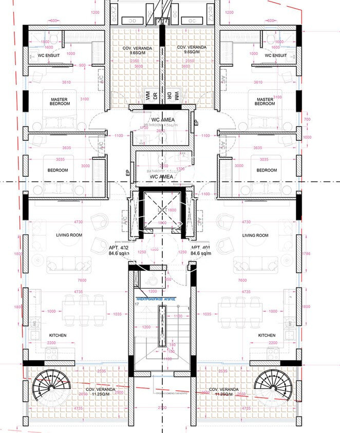 Penthouse zum Kauf 335.000 € 4 Zimmer 108 m²<br/>Wohnfläche Faneromeni